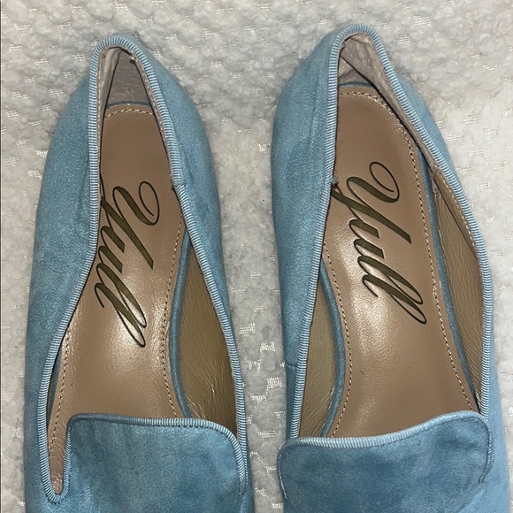 YULL Womens Loafers Blue Embroidered Watermelon and Pineapple size UK  7 US 9 - Picture 3 of 10